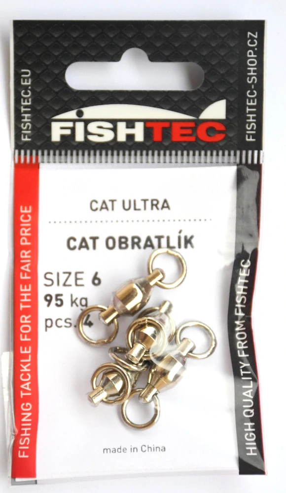 FISHTEC CAT OBRATLÍK (Ball Bearing) ve.5/ 75 kg (4 ks v balení