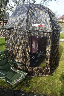 DEŠTNÍK FISHTEC  HQR 250 s bočnicemi - armádní CAMOU barva